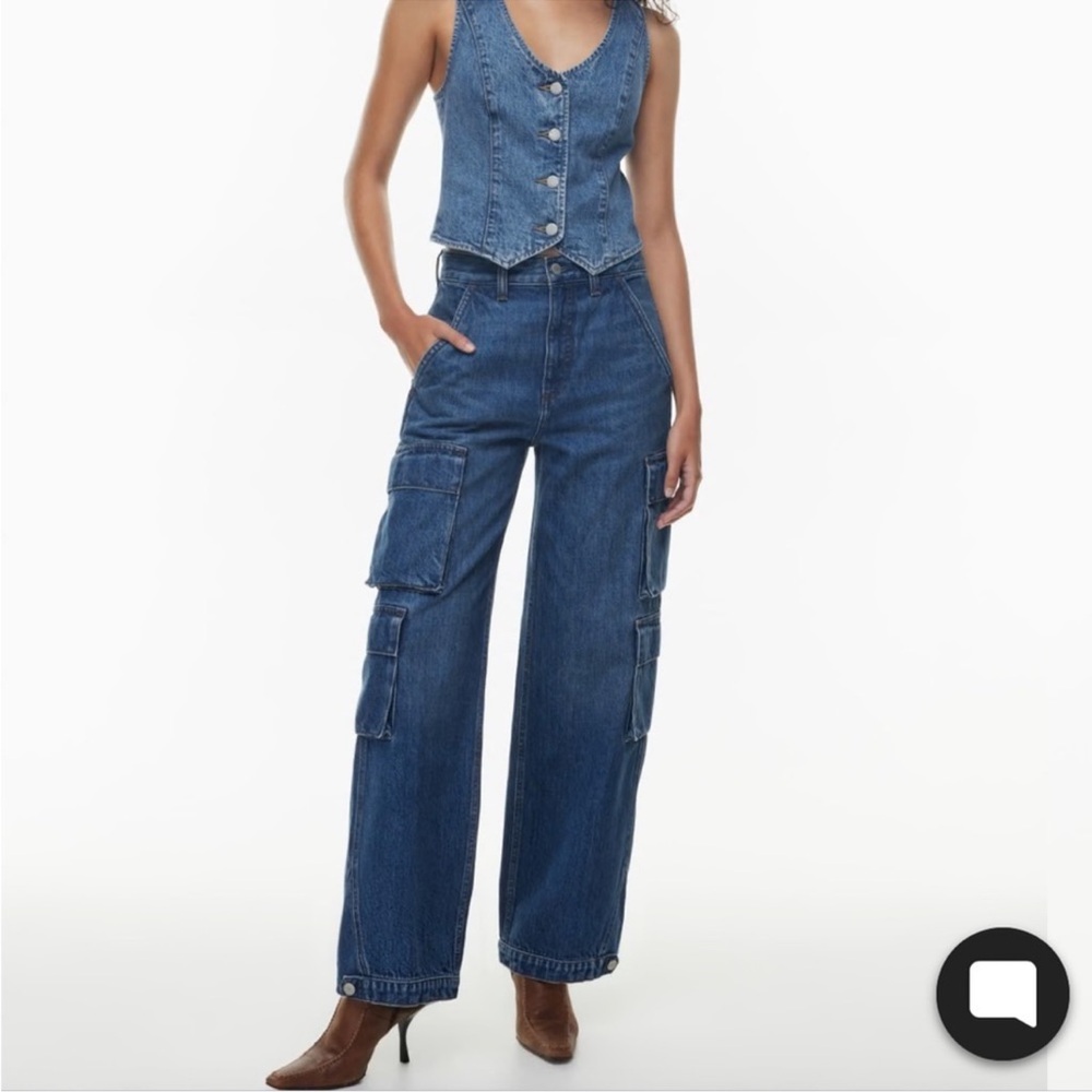 Denim Forum 90s Millie hi-rise cargo jeans